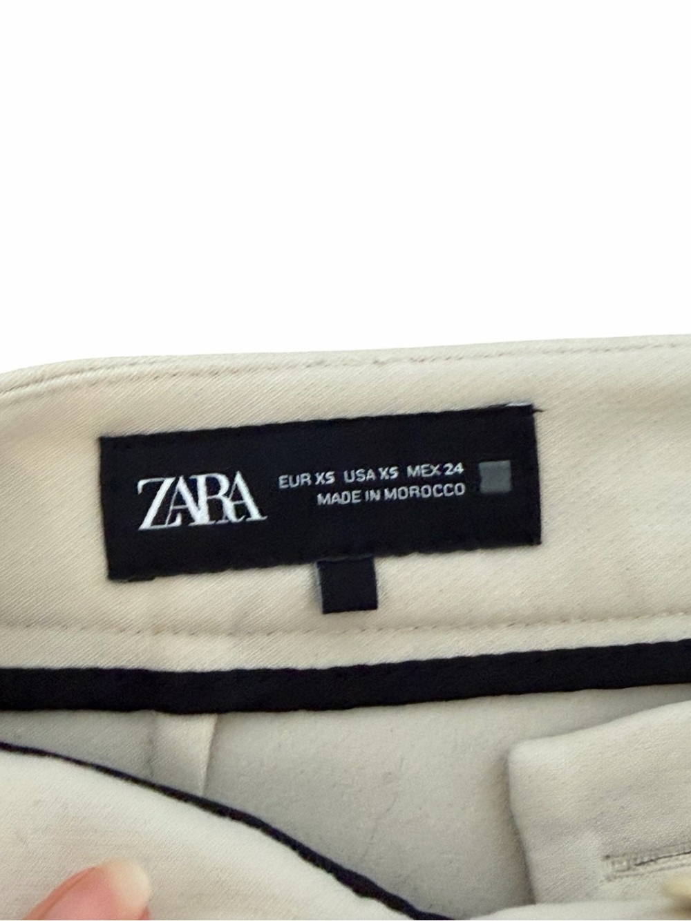 NWOT Zara Cream Boot Cut Dress Pants NEVER WORN - Picture 2 of 2